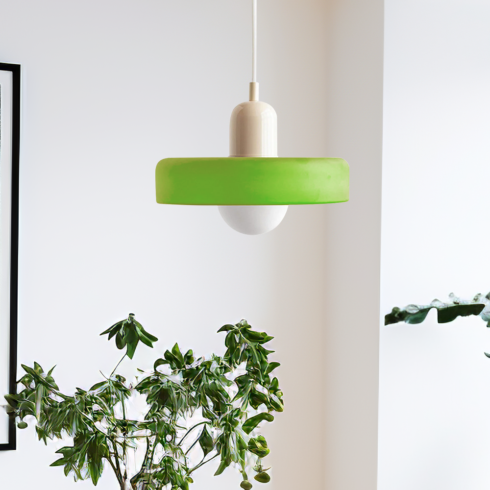 Vibrant Glass Hanging Lamp
