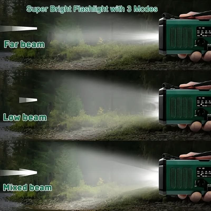 Portable Emergency Radio Flashlight Charger