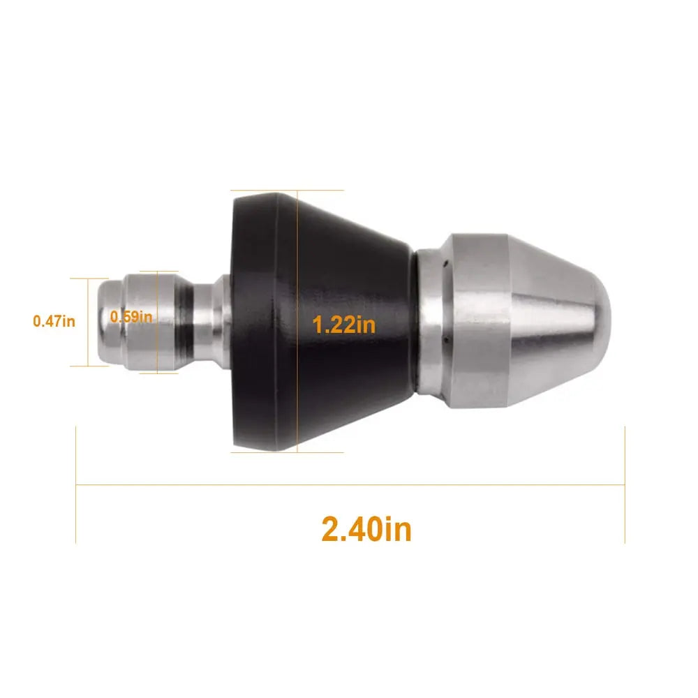 Heavy Duty Pipe Cleaner Nozzle with Powerful Water Spray