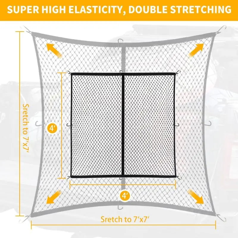 Durable Travel Bag Net with Strong Clips