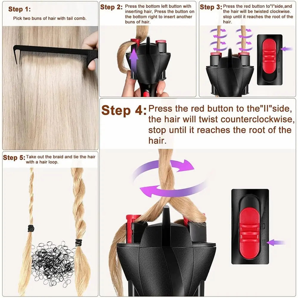 Automatic Hair Braiding Machine - Easy Home Styler