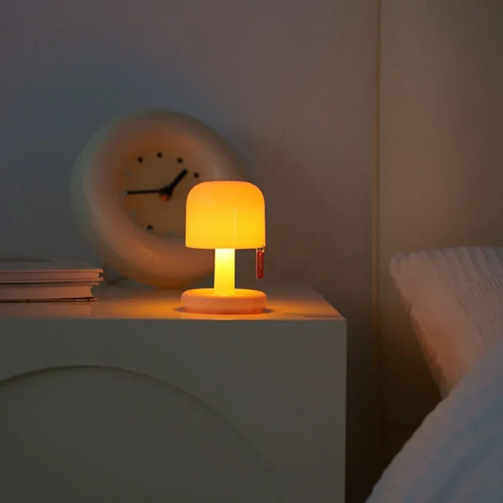 Small Brown Desk Table Lamp