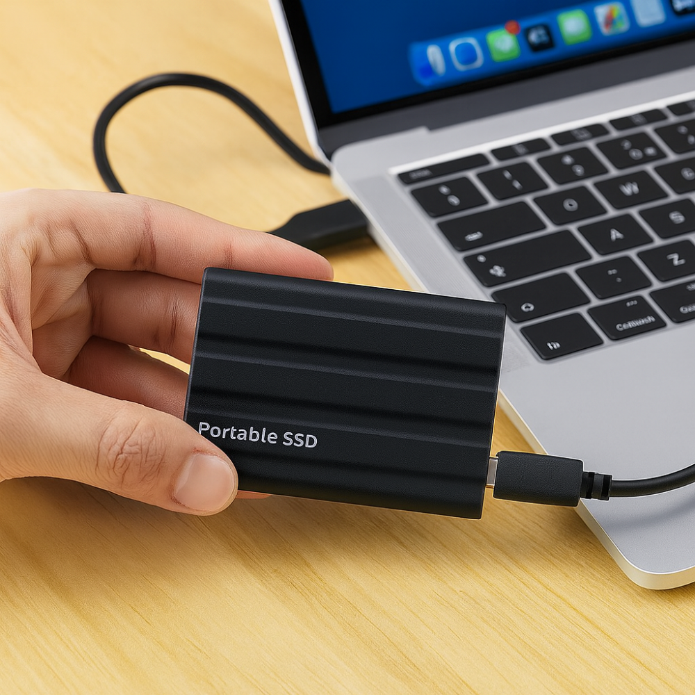 Fast Portable SSD External Hard Drive Storage