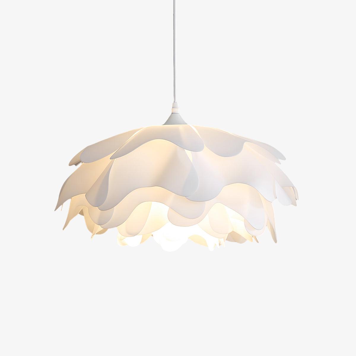 Beautiful Floral Glass Hanging Lamp