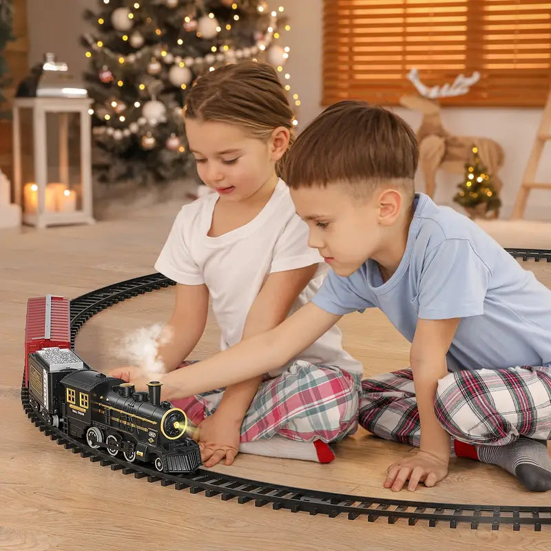 Remote Control Train Set with Realistic Sound Effects