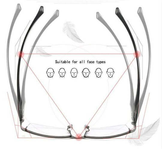 Smart Progressive Glasses with Auto Focus and Blue Light Blocker