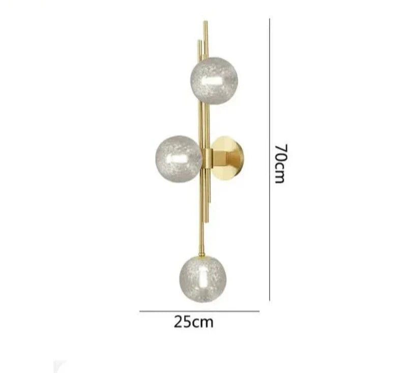 Stylish Glass Globe Wall Lights