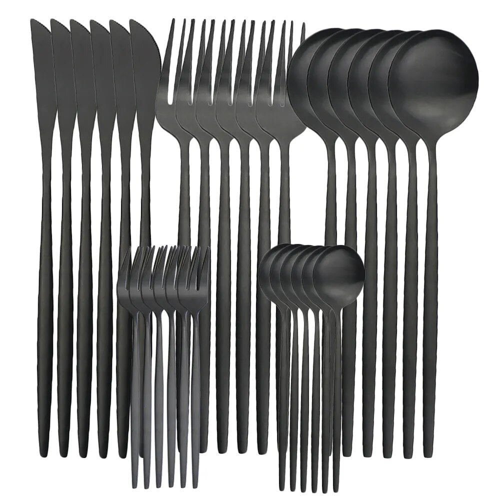 Premium Silverware Set for 6 People