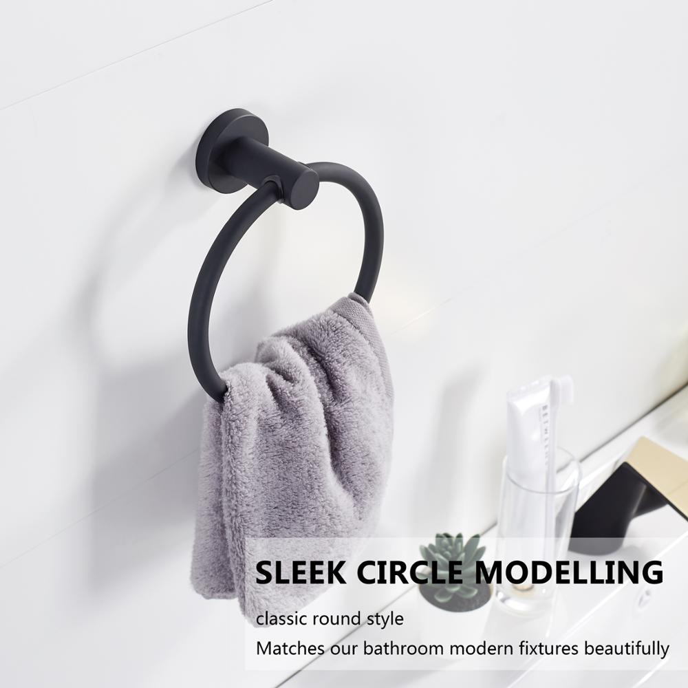 Modern Chrome Towel Holder Ring