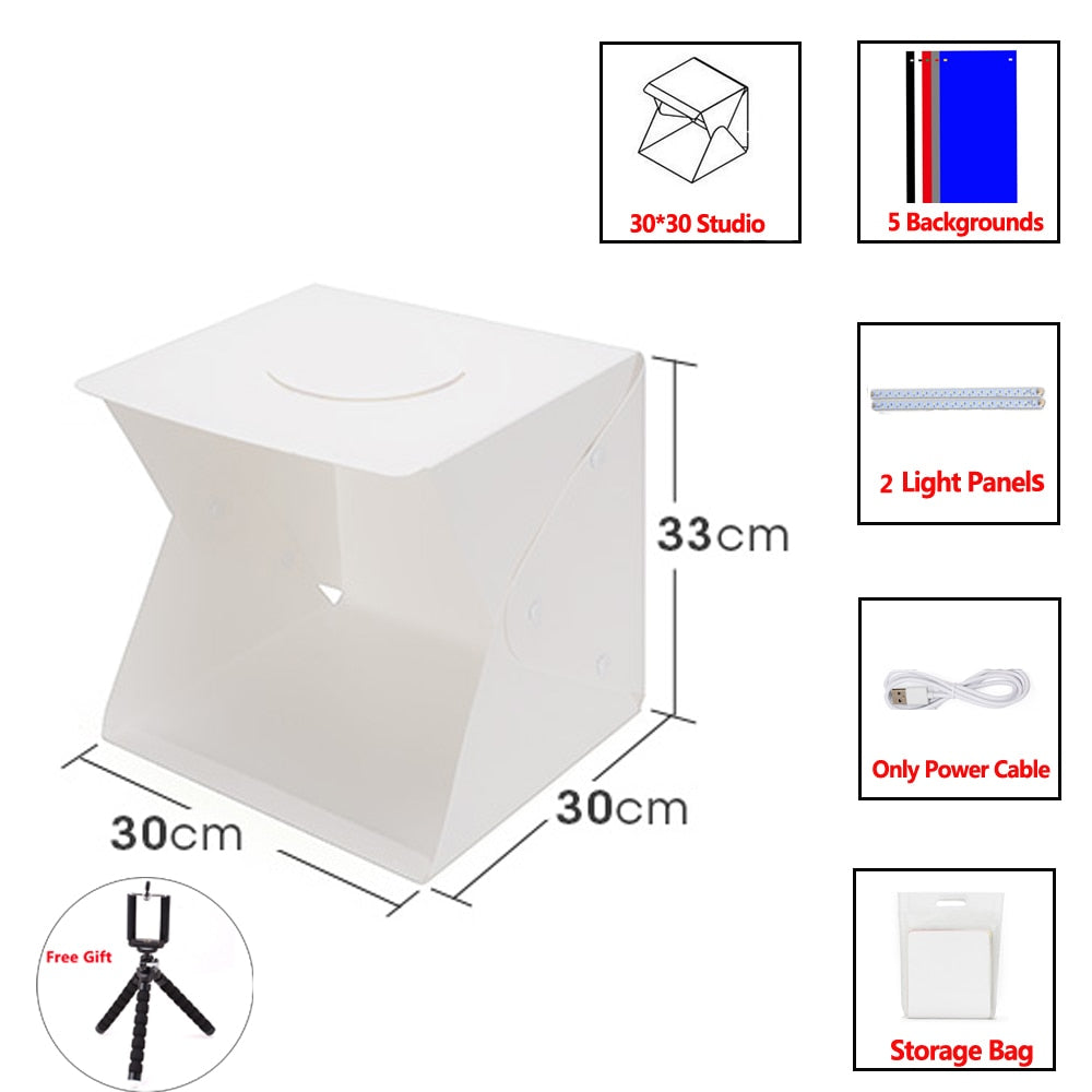 Portable Professional Photography Light Box Kit