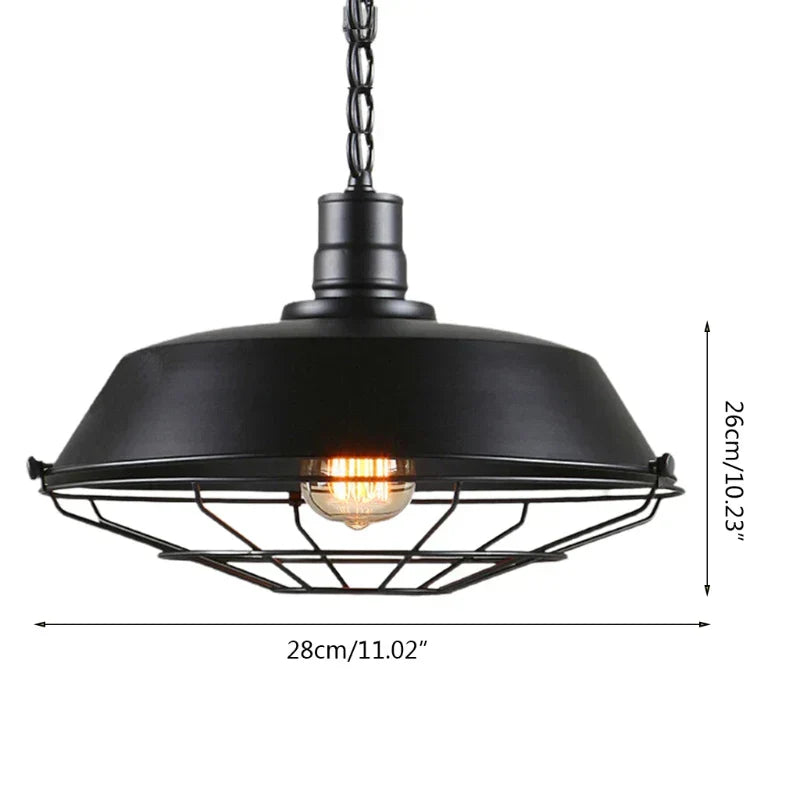 Rustic Metal Hanging Lamp