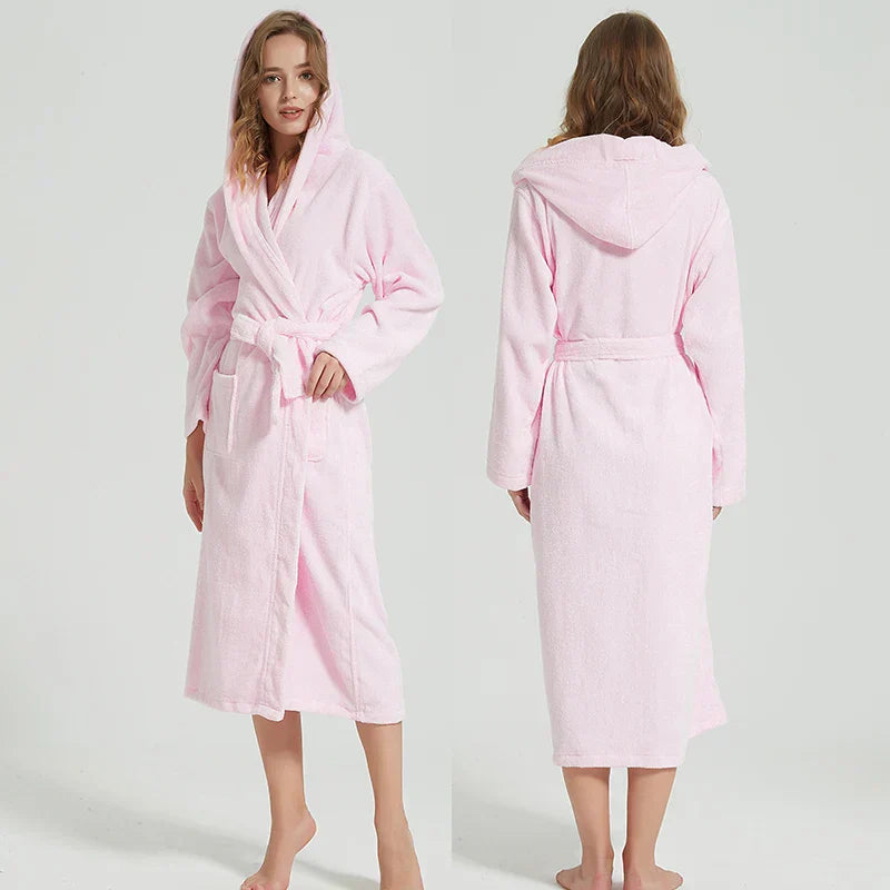 Plush Hooded Spa Bath Robe