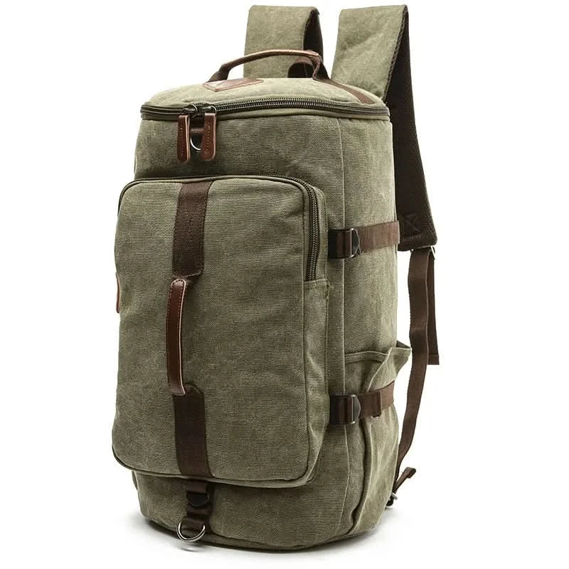 Versatile Men's Cotton Duffel Bag for Travel