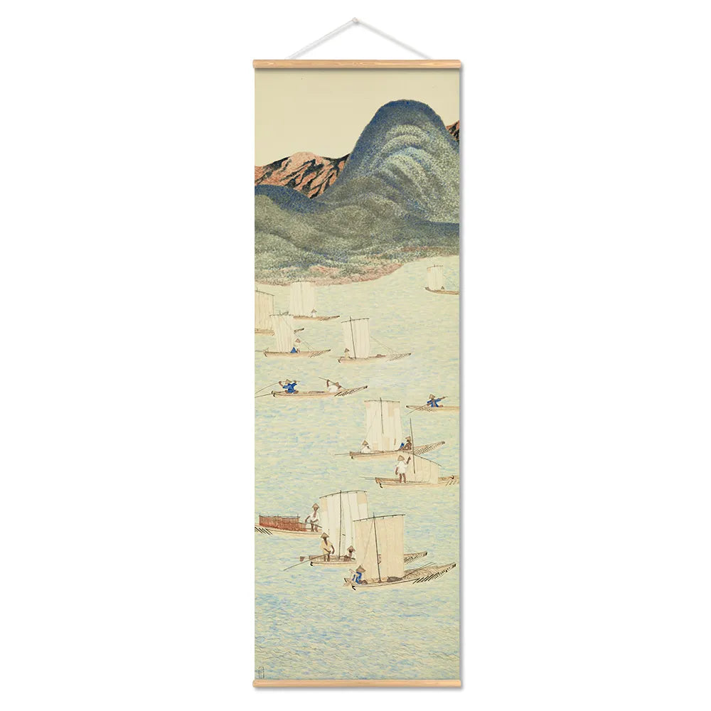 Rustic Japanese Landscape Wall Art Poster Home Decoration