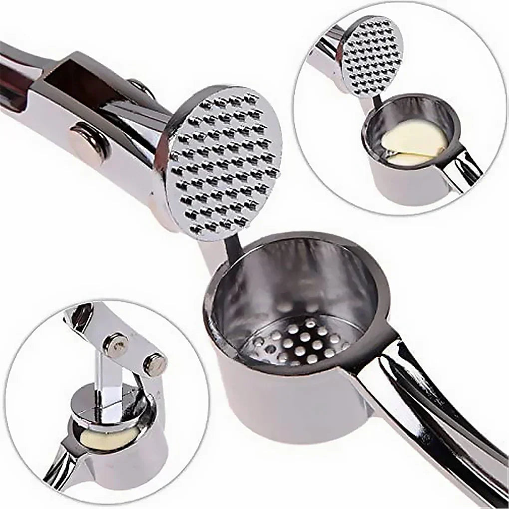 Premium Stainless Steel Garlic Crusher