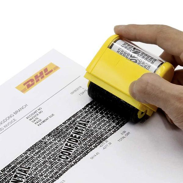 Secure Confidentiality Ink Roller Stamp