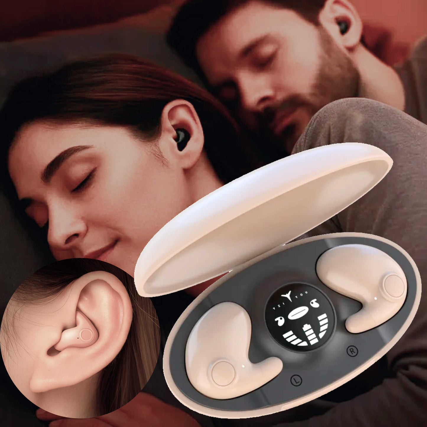 Silent Night Wireless Sleep Earbuds Waterproof Bluetooth