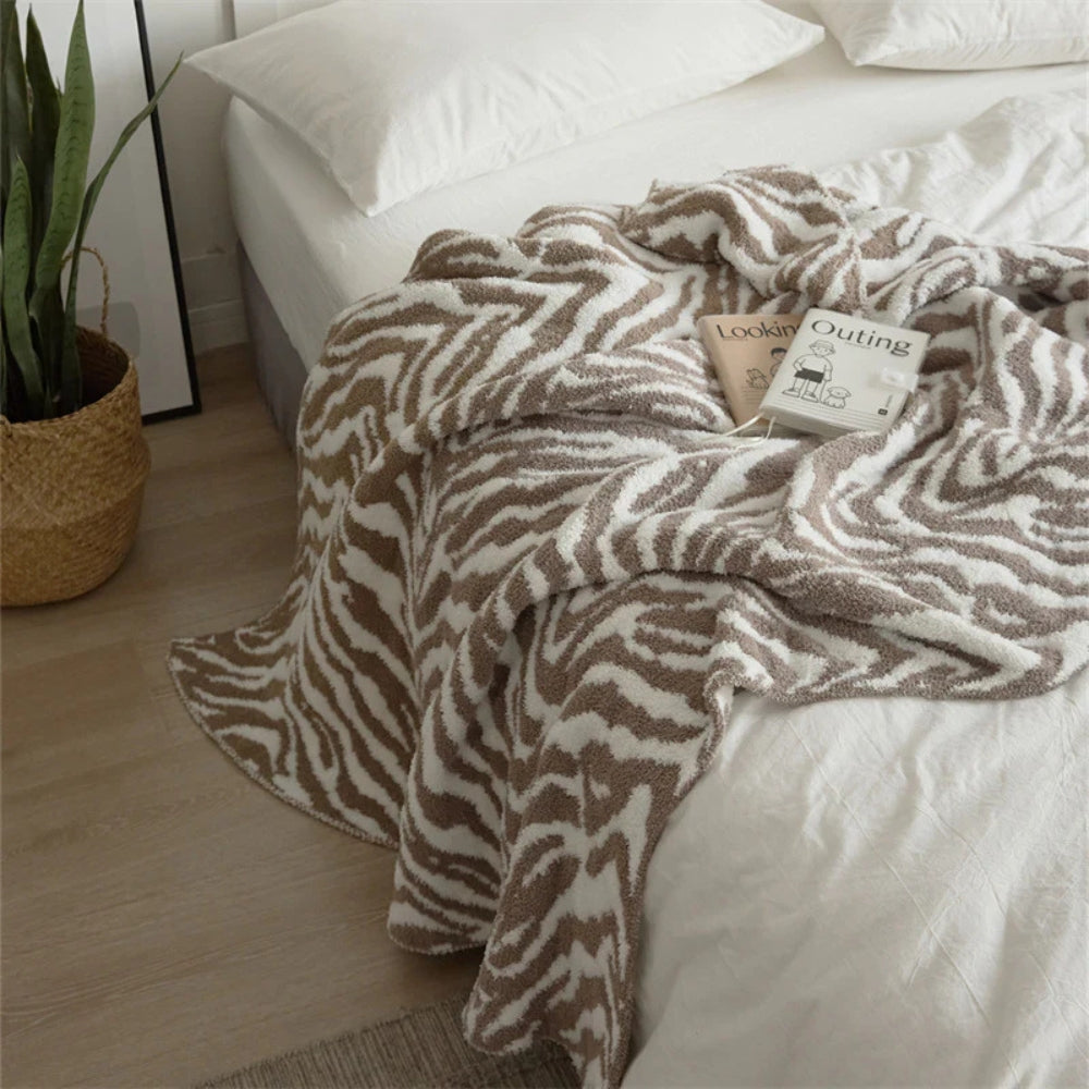 Soft Animal Print Throw Blanket