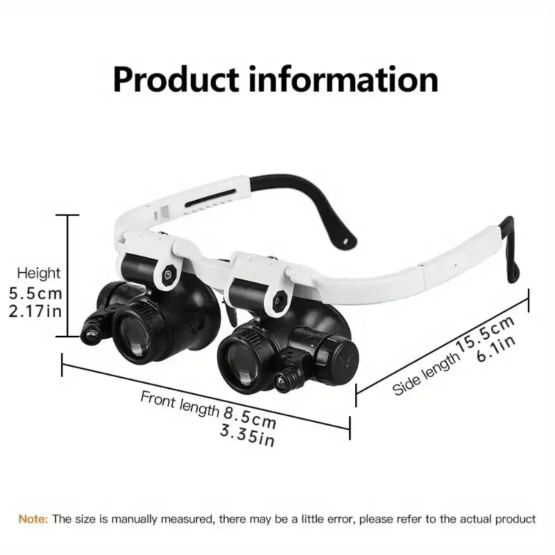 Portable LED Magnifying Lamp with Adjustable Zoom