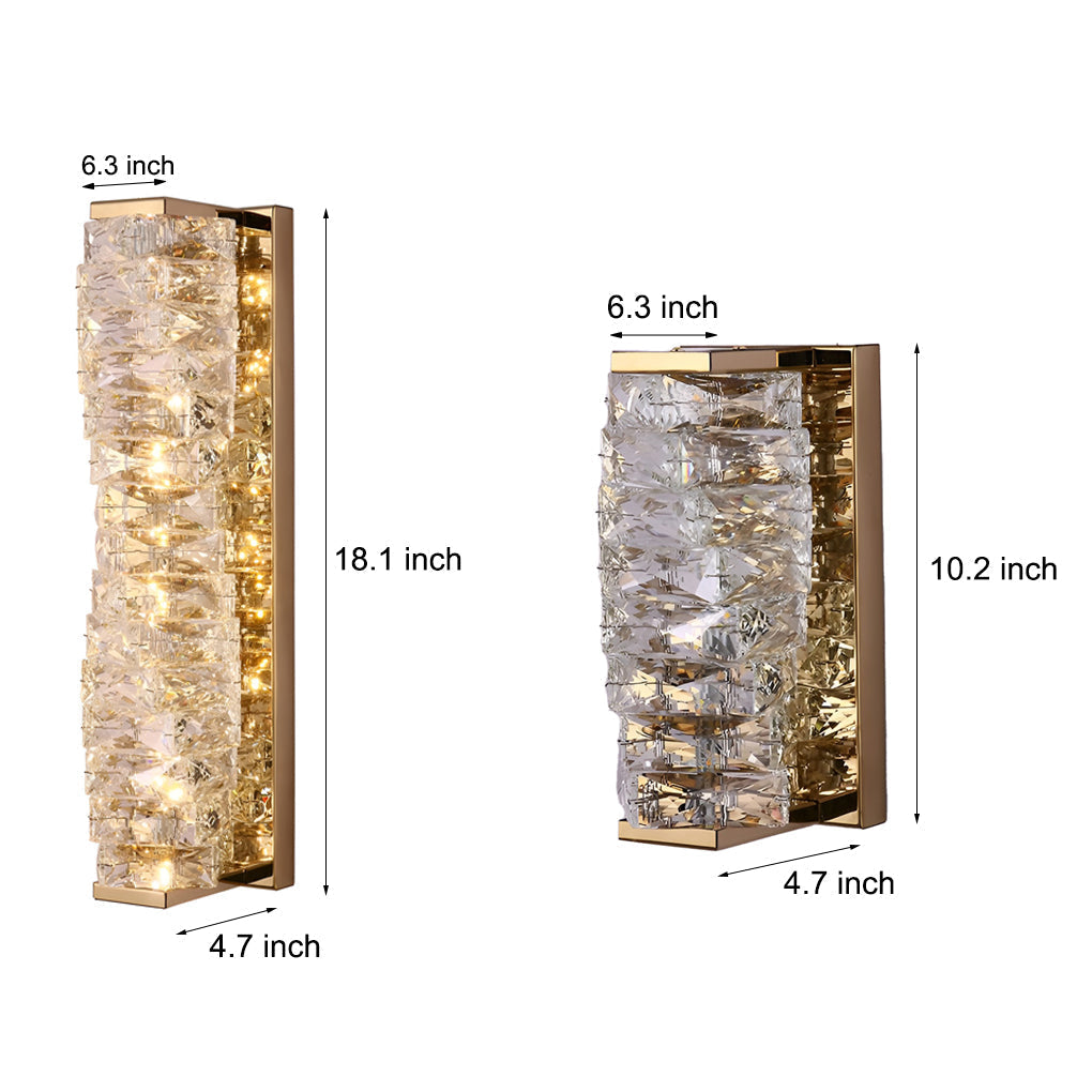 Elegant Glass LED Dimmable Wall Sconce