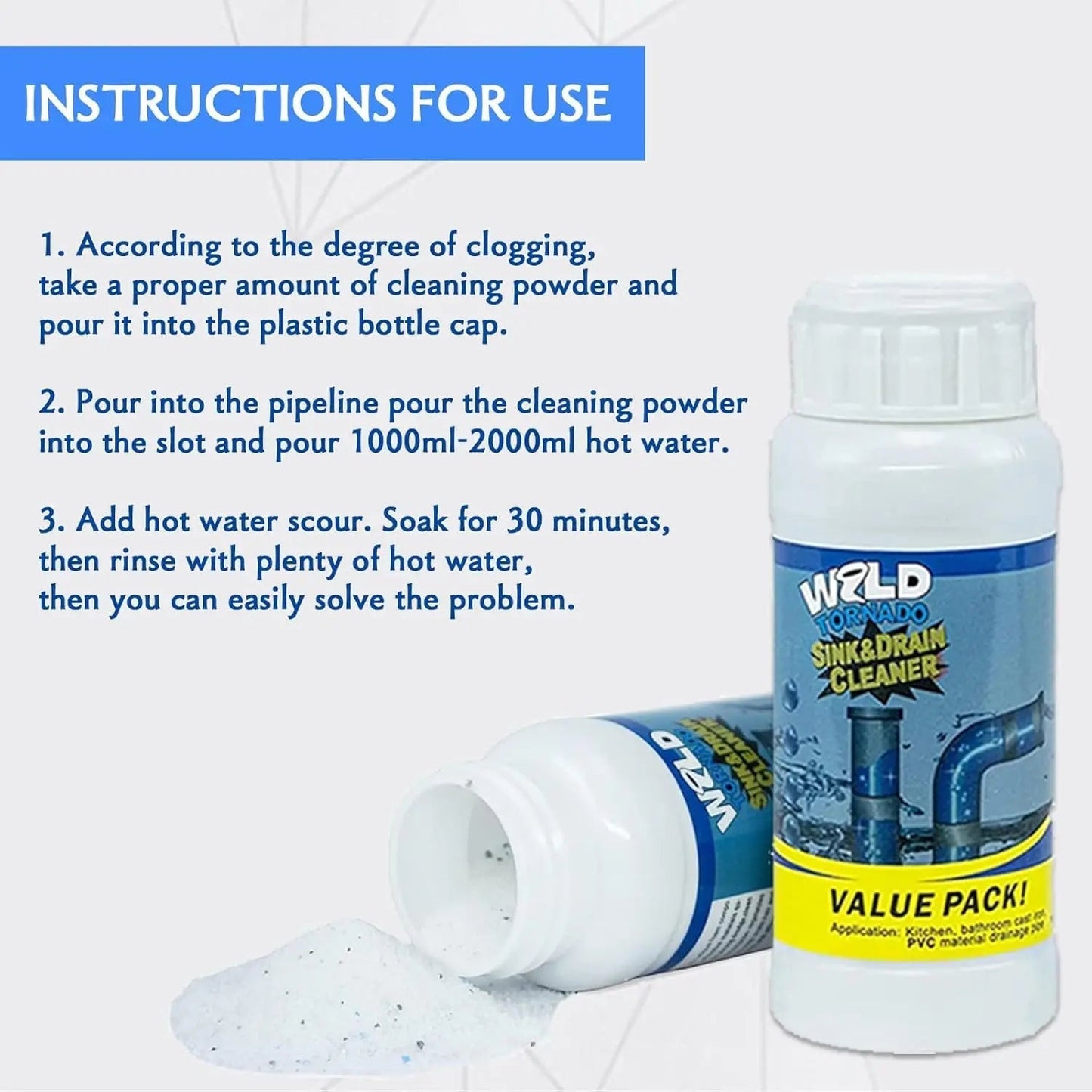 Effective Drain Cleaner for Tough Clogs