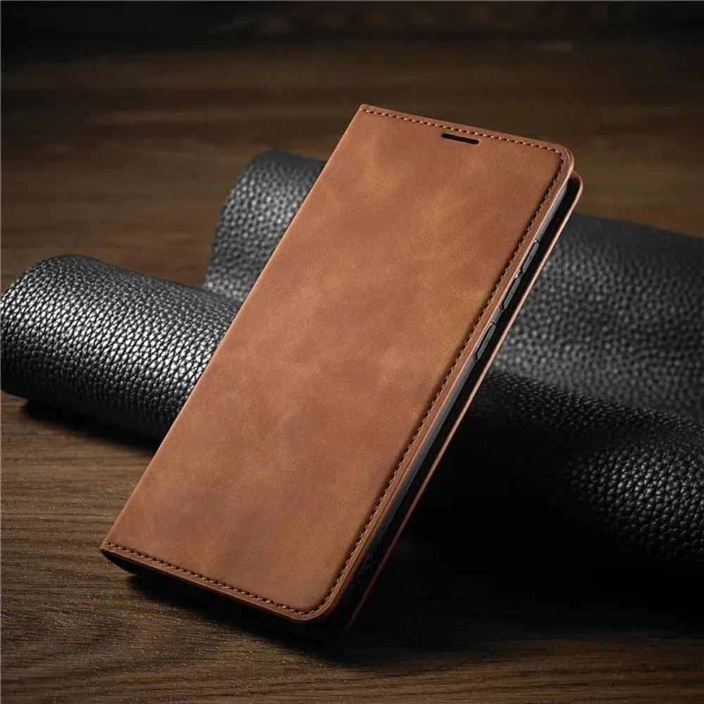 Premium Leather Phone Flip Cover Case