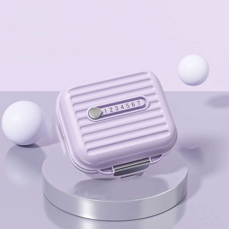 Travel Pill Box with 7 Day Compartments & Secure Lock