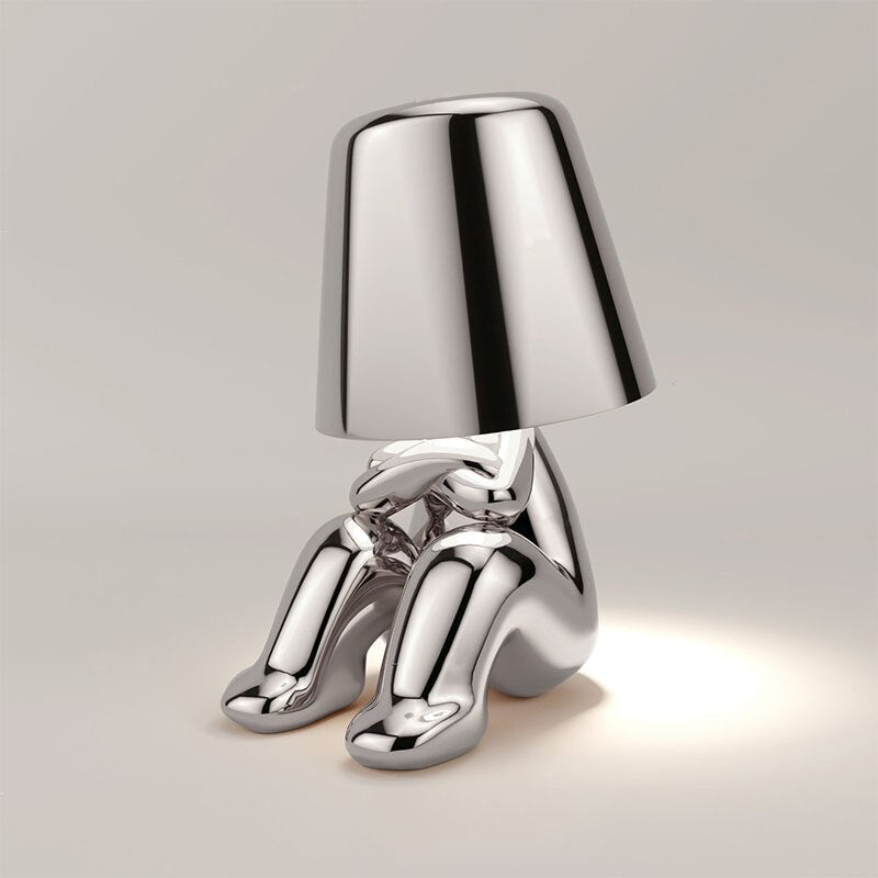 Contemporary Battery Powered Side Table Lamp