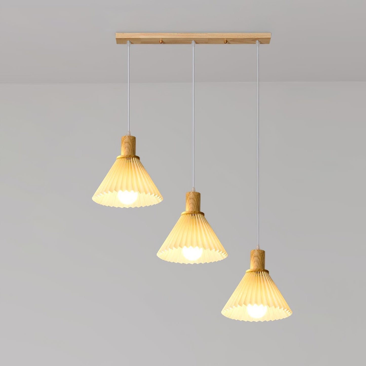 Simple Wooden Drop Pendant Light