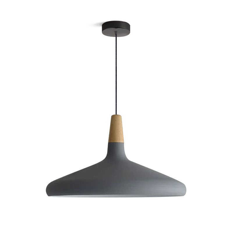 Stylish Metal Wooden Pendant Lamp