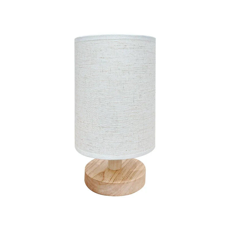 Rustic Wooden Shade Desk Lamp
