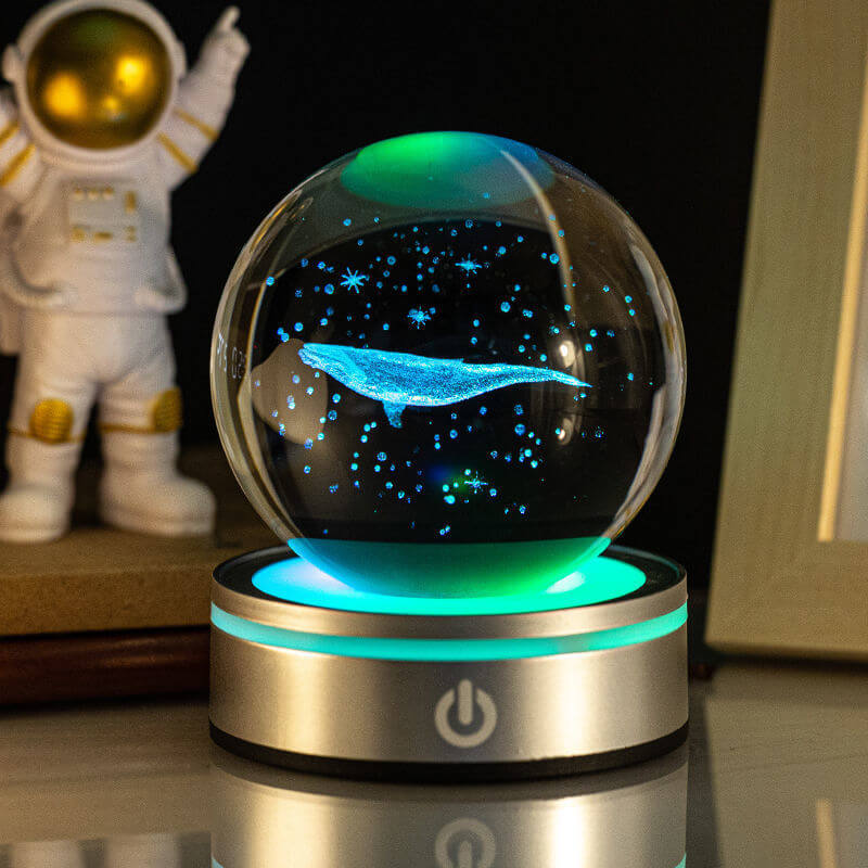 Colorful Glass Night Light Lamp Decorative Home Gift