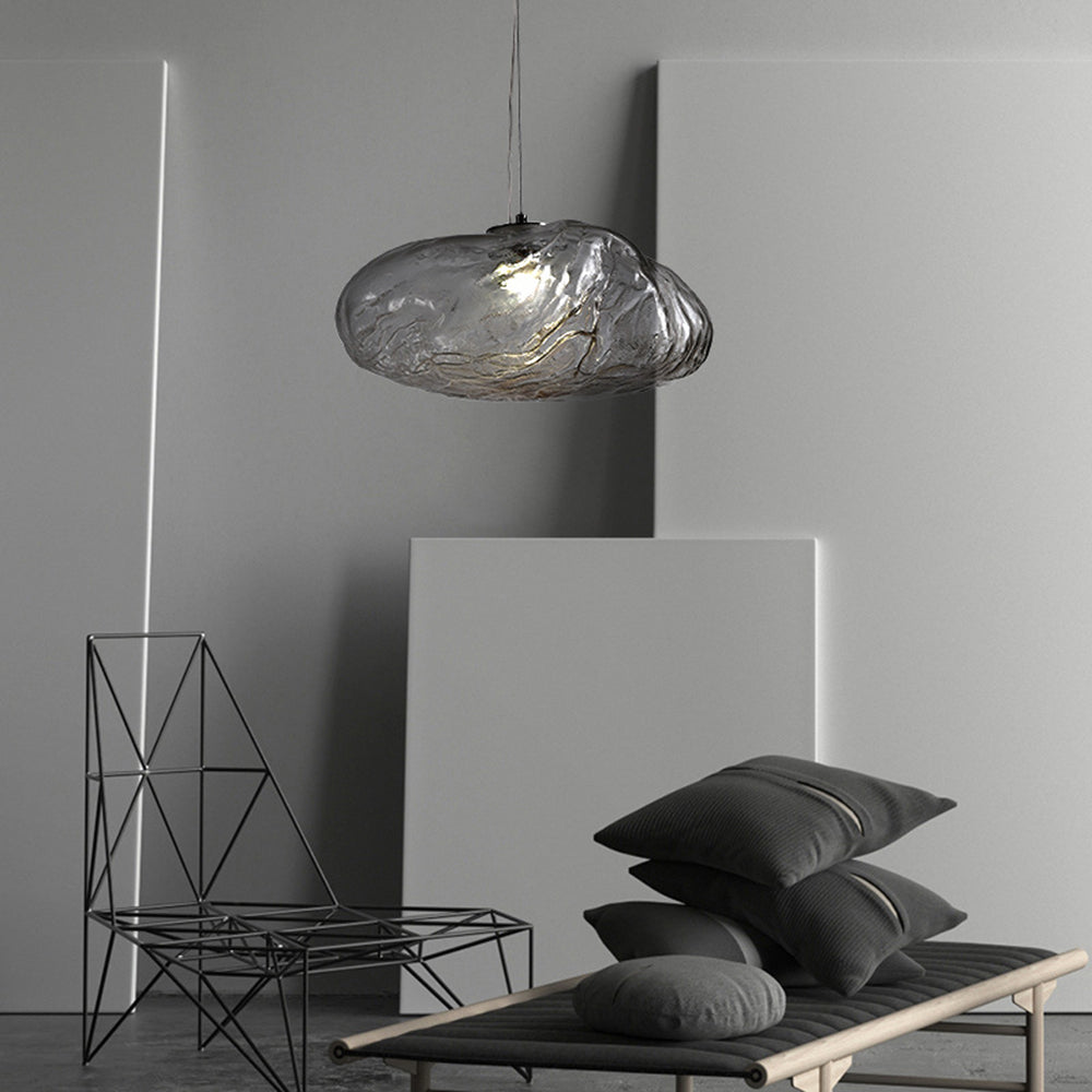 Elegant Glass Drop Pendant Light Fixture for Home
