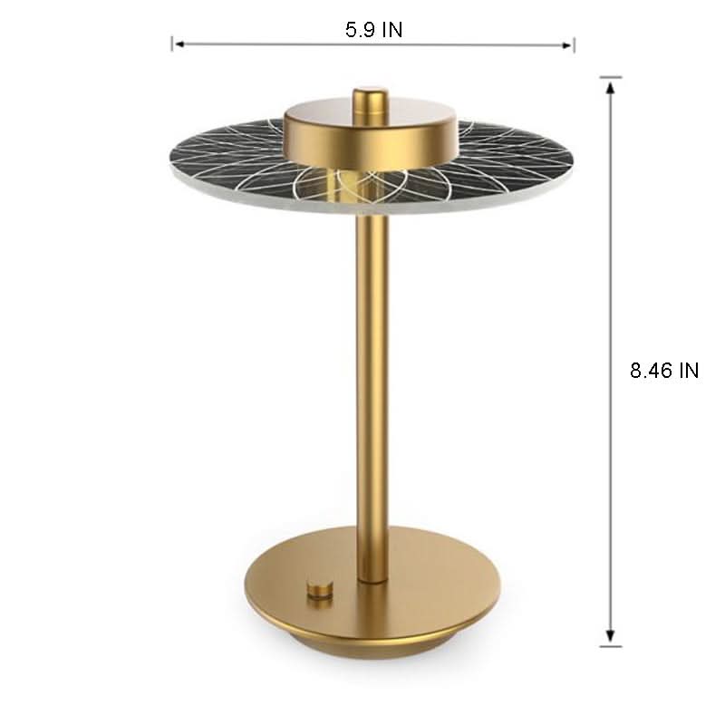 Wireless Charging Crystal Glass Desk Lamp