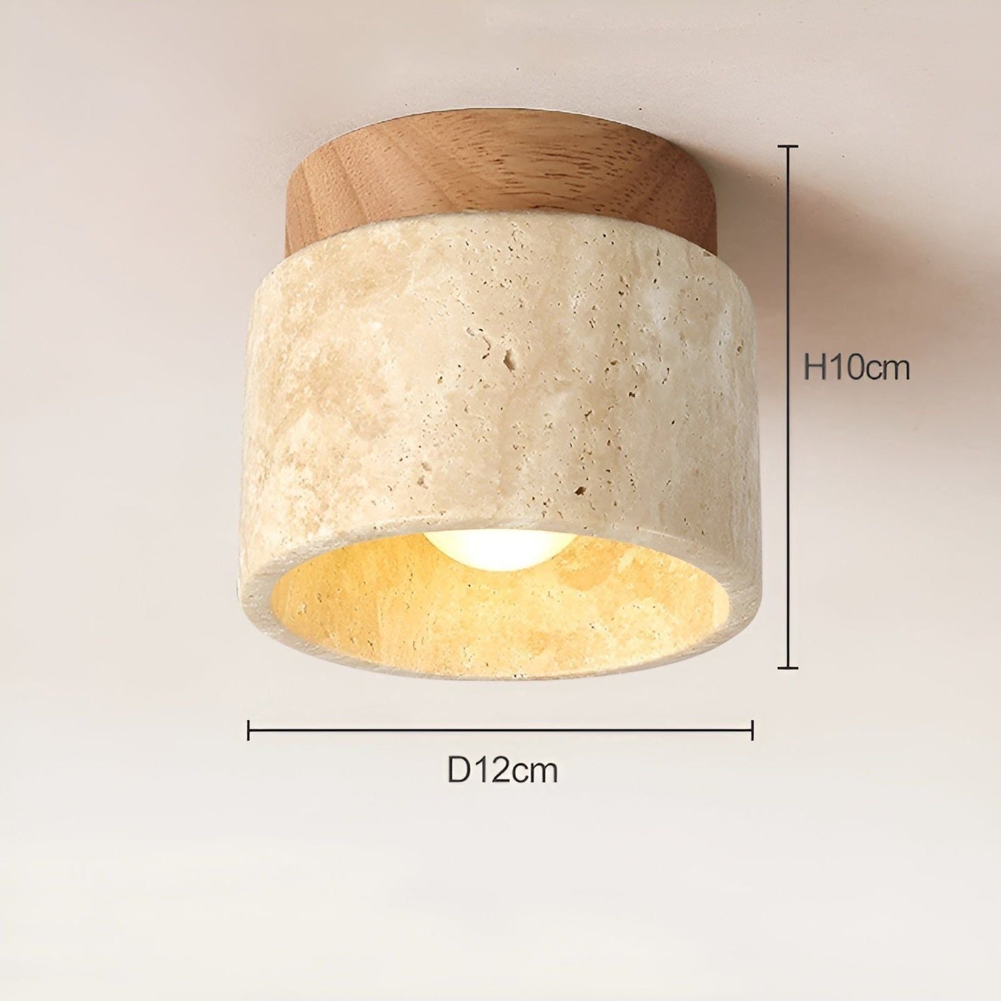 Natural Marble Japanese Style Pendant Light