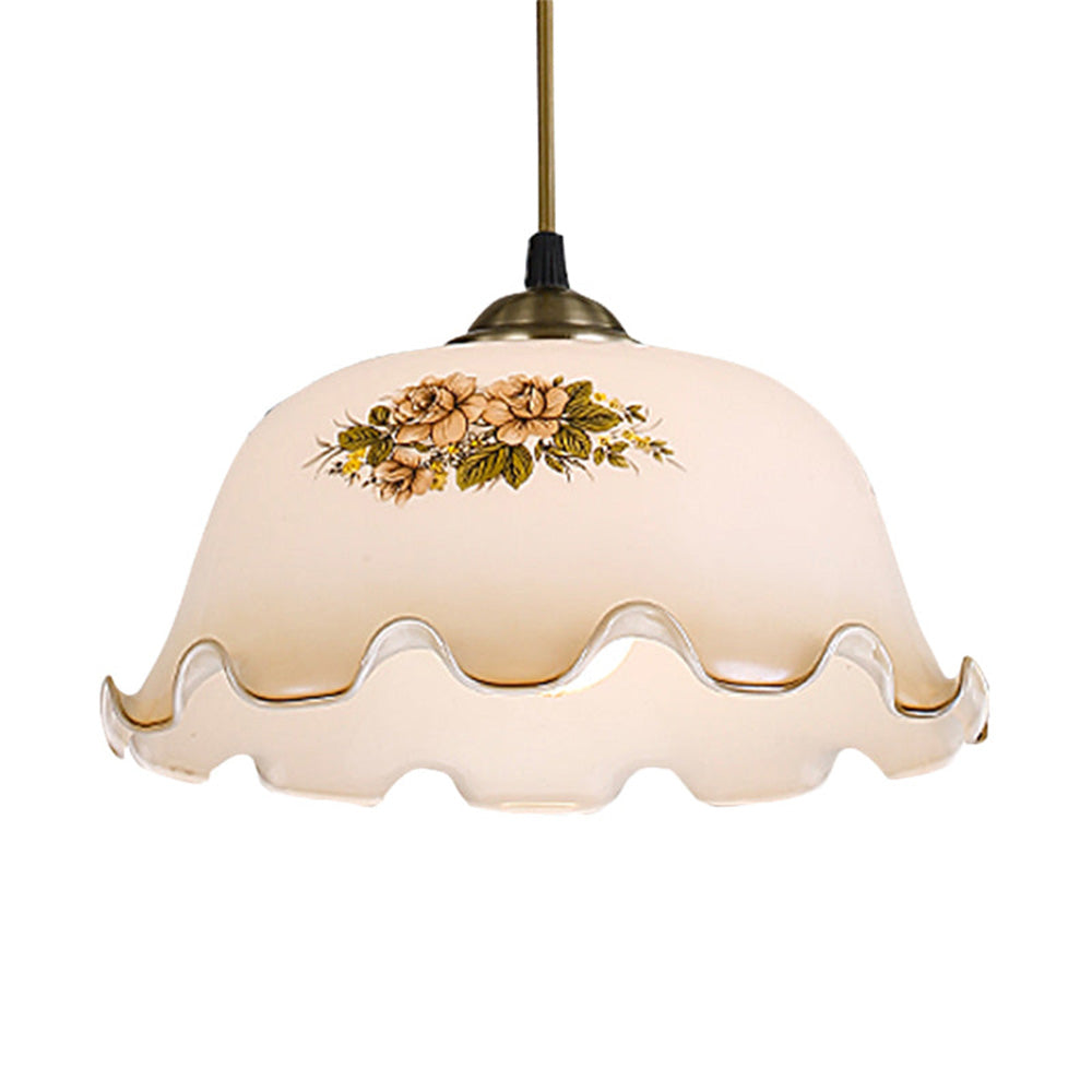 Retro Floral Mini Hanging Lamp