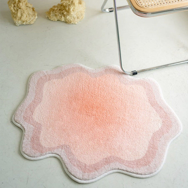 Soft Pink Fluffy Area Rug