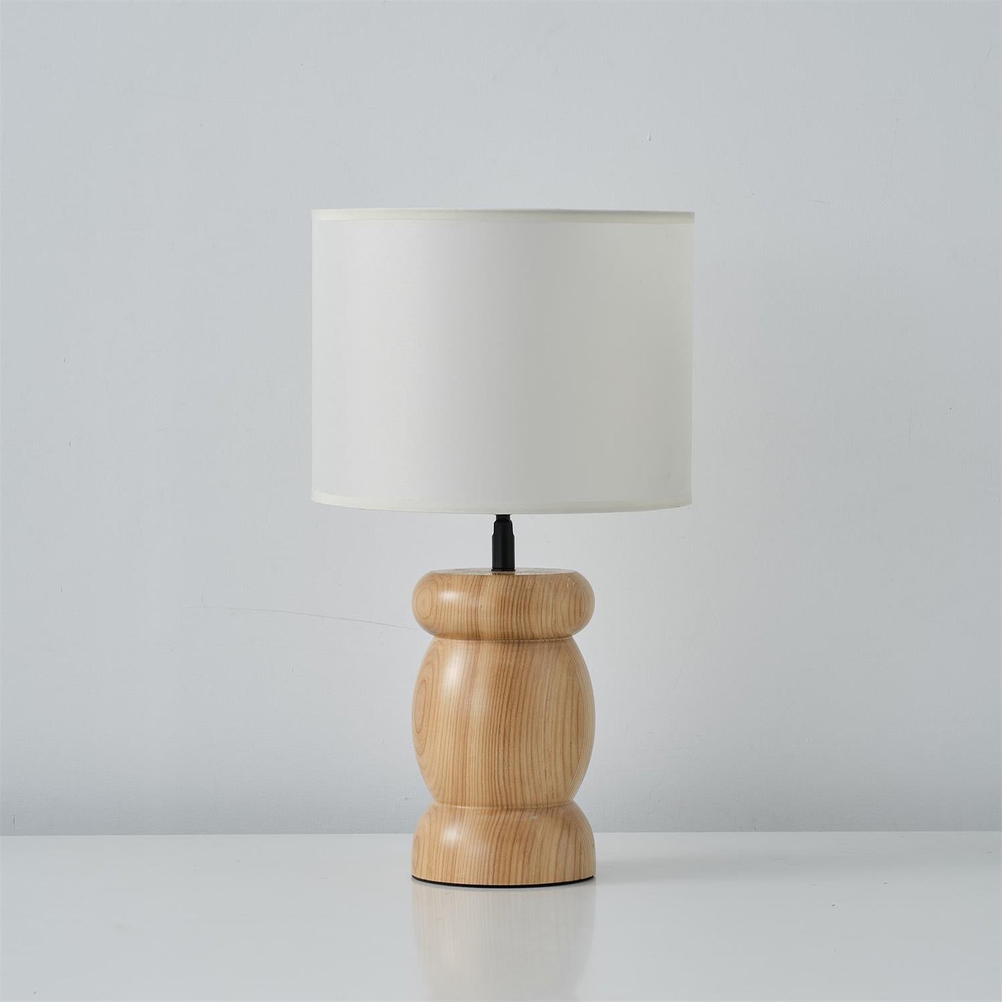 Natural Wood Desk Table Lamp