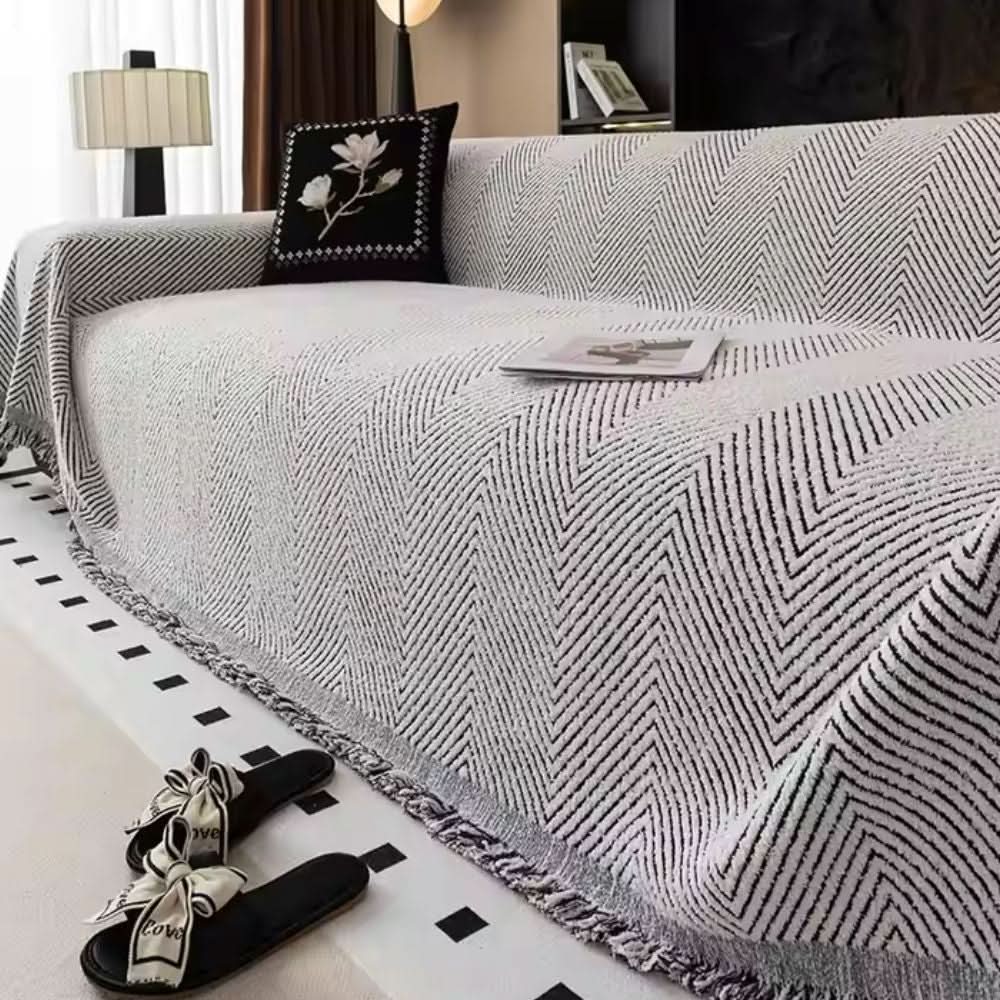 Waterproof Herringbone Furniture Protector Slip Resistant Sofa Cover