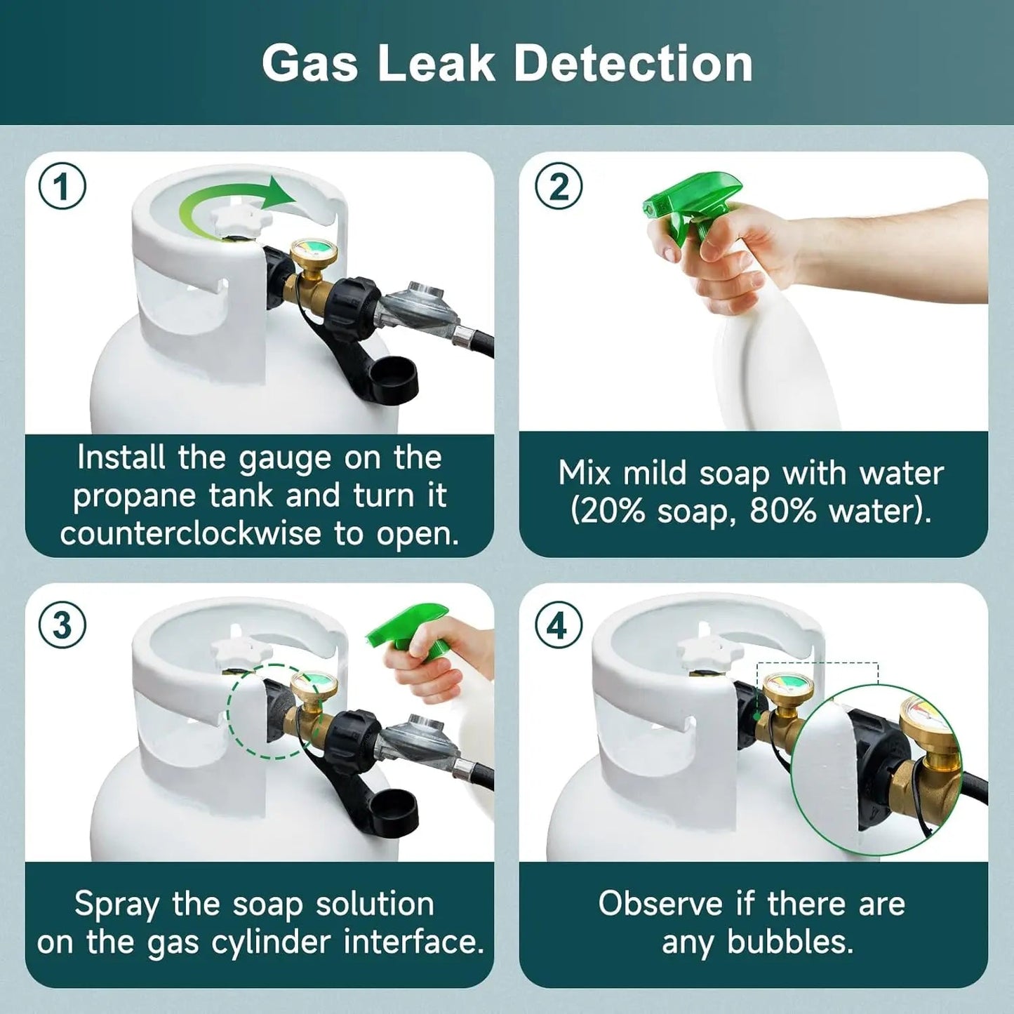 Accurate Propane Tank Level Indicator with Color Display