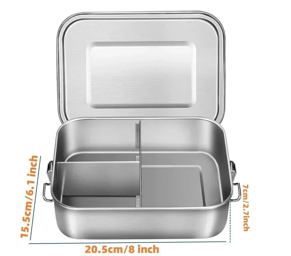 Insulated Bento Box 800ml - Spill Proof, Multi Compartment