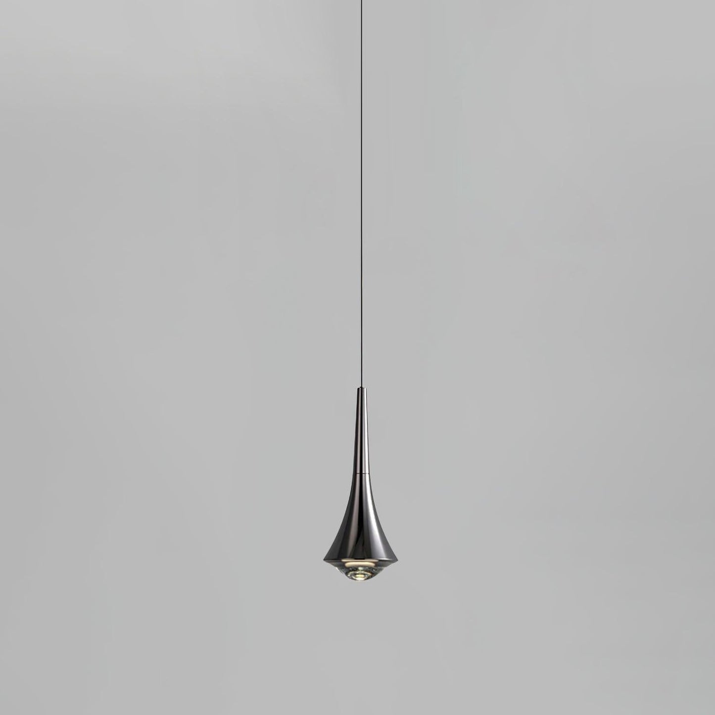 Sleek Waterfall Glass Pendant Light