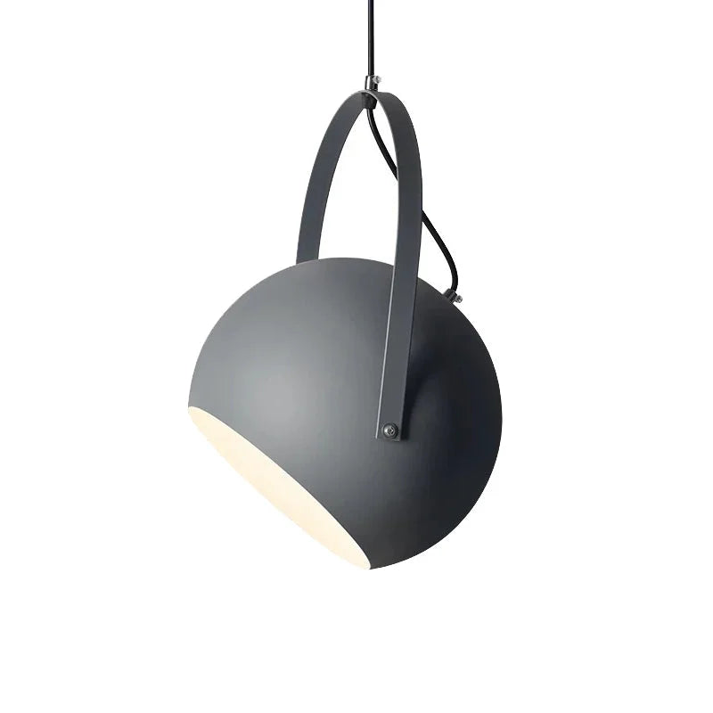 Blue Adjustable Metal Pendant Lighting Fixture