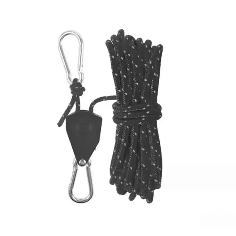 Durable Camping Rope Kit with Carabiner and Hooks