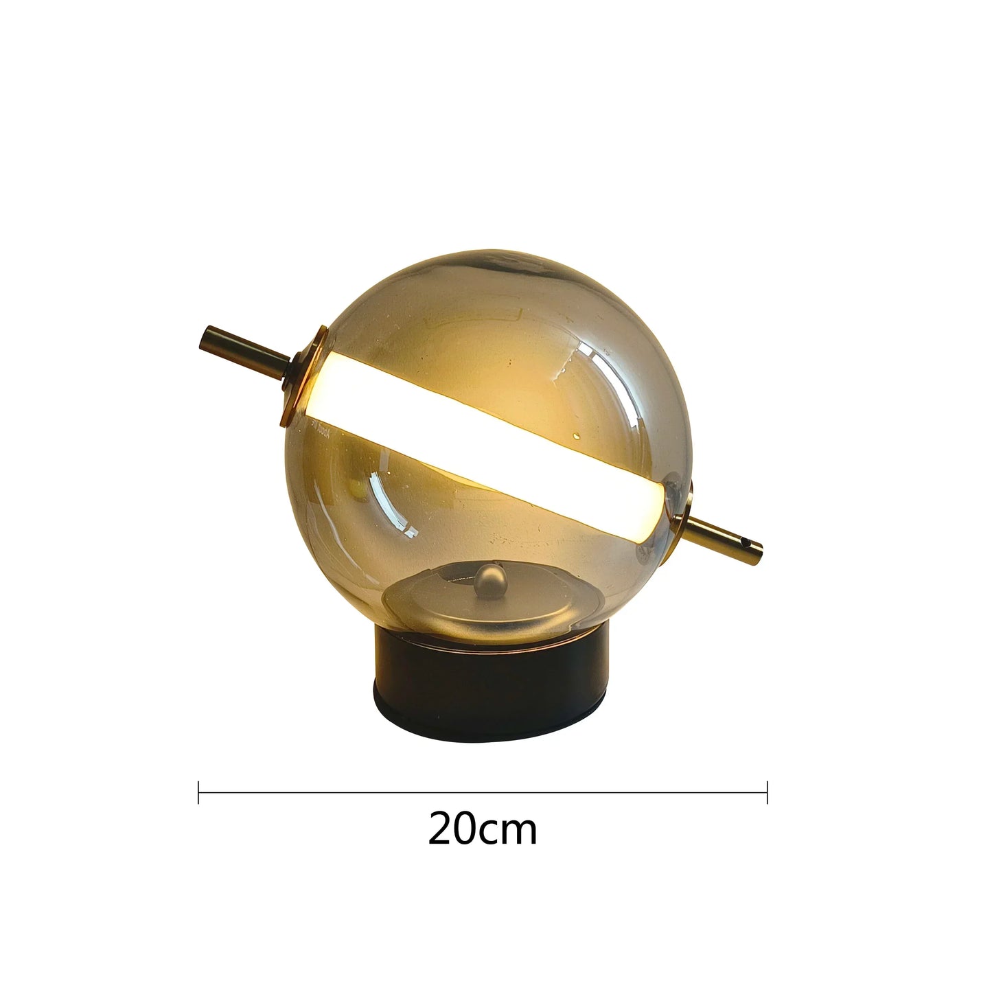 Classic Glass Desk Lamp with Soft Light