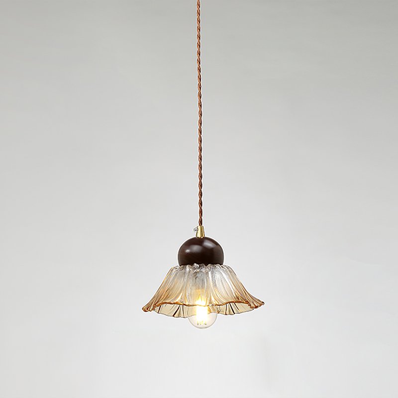 Textured Flower Drop Ceiling Lamp