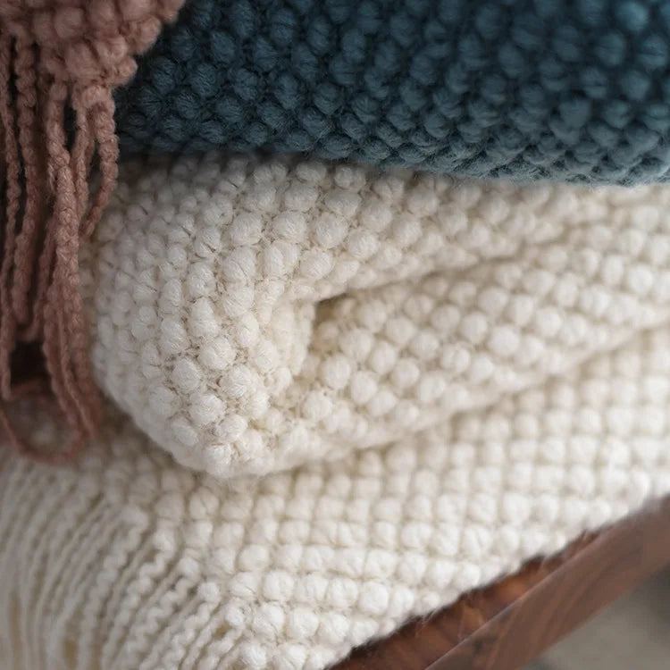 Soft White Throw Blanket