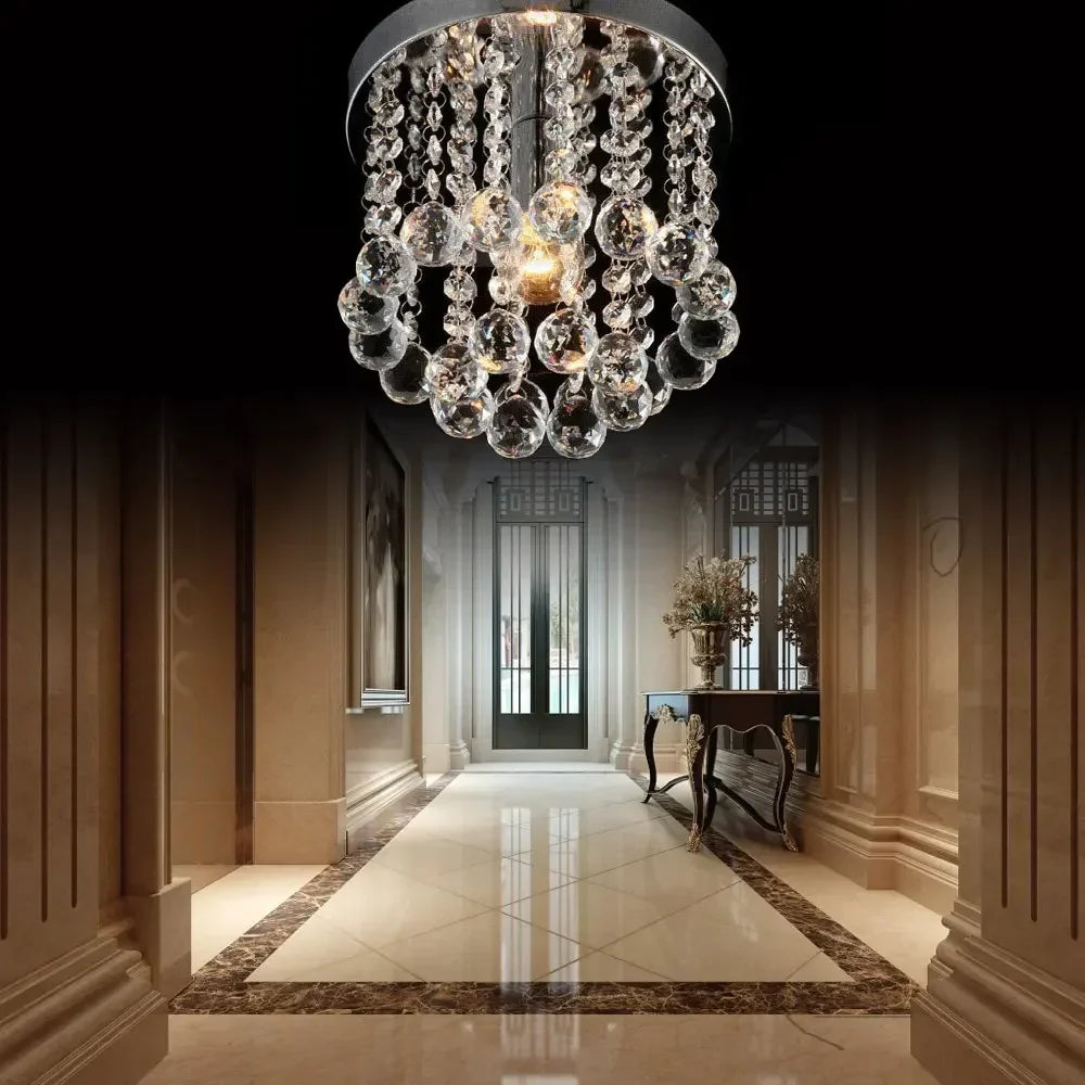 Elegant Glass Chandelier Ceiling Light