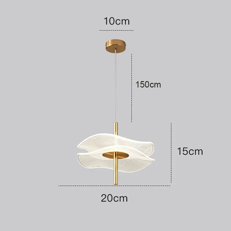Modern LED Hanging Light Fixture Pendant Lamp
