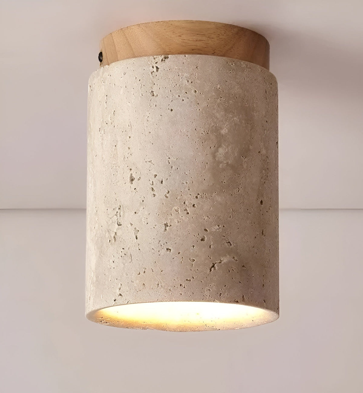Elegant Natural Stone LED Ceiling Light